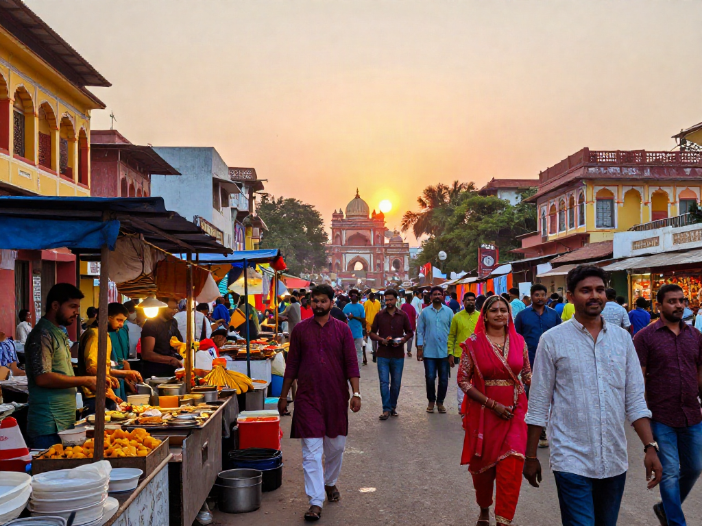 Experience the vibrant culture of India at ROKOK88 link festival with locals and colorful surroundings.